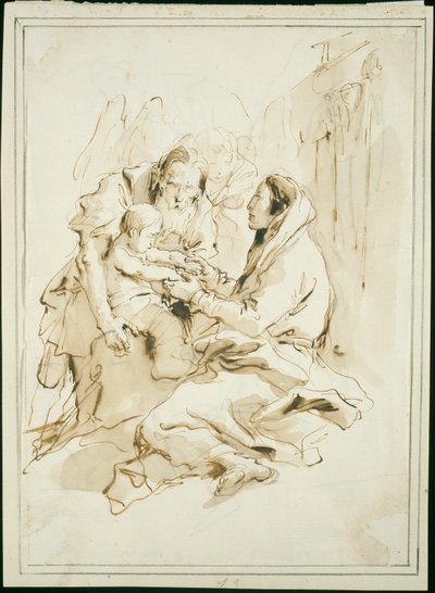 The Holy Family, Saint Joseph with a Book by Giambattista Tiepolo