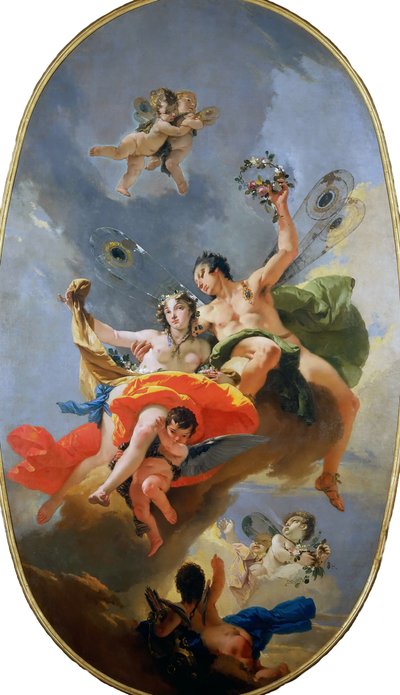 The Triumph of Zephyr and Flora, ca. 1735 by Giambattista Tiepolo