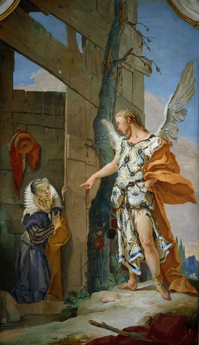 The Appearance of the Angel before Sarah, ca 1728 by Giambattista Tiepolo