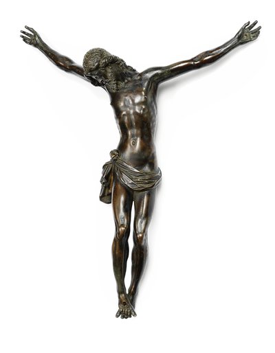Figure of the crucified Christ, cast from a model by Giambologna, attributed to Antonio Susini and workshop, c.1580-1600 by Giambologna