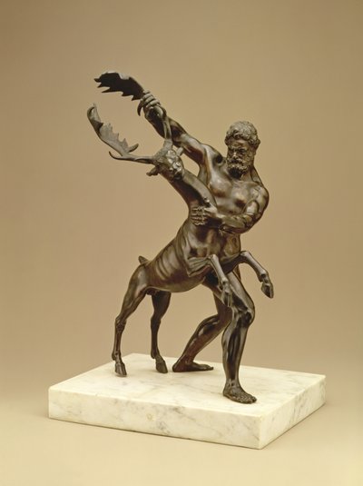 Hercules and the Arcadian Stag by Giambologna
