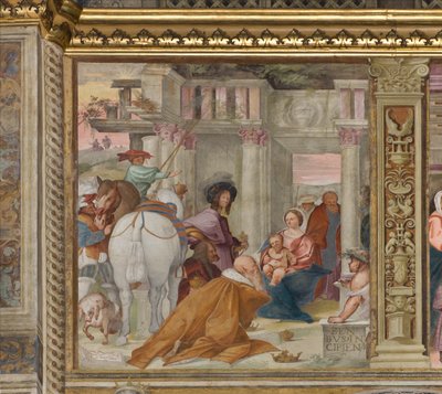 Central Nave, Fifth North Span, Adoration of the Magi by Gian Francesco Bembo