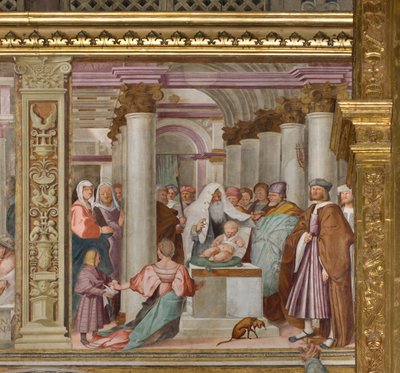 Central Nave, Fifth North Span, Presentation at the Temple, Gian Francesco Bembo by Gian Francesco Bembo
