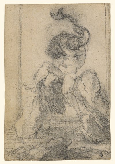 A Marine God with a Dolphin by Gian Lorenzo Bernini
