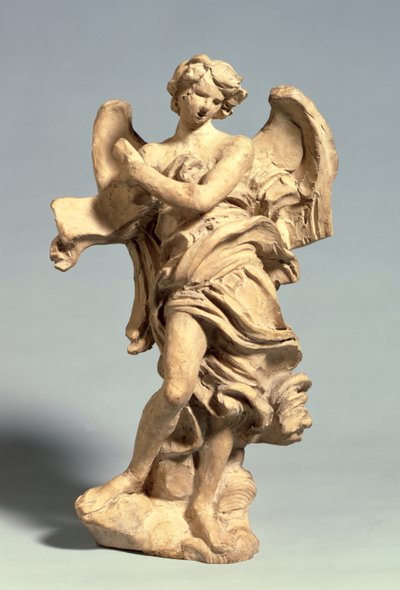 Angel Holding the Superscription by Gian Lorenzo Bernini