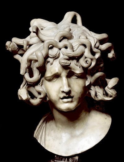 Head of Medusa, Marble sculpture by Gian Lorenzo Bernini by Gian Lorenzo Bernini