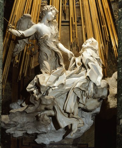Italy, Rome, Church of Santa Maria della Vittoria, Ecstasy of St Teresa of Avila by Gian Lorenzo Bernini