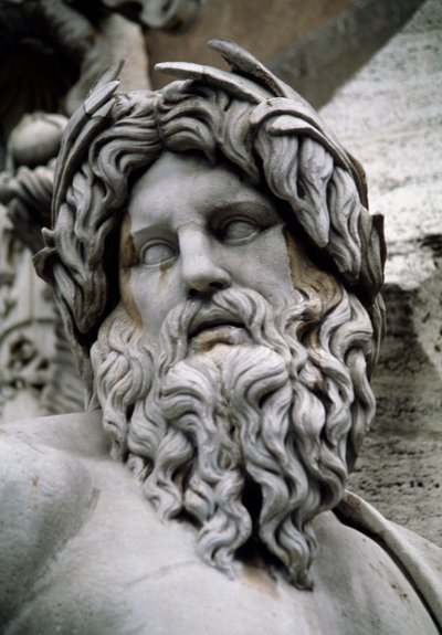 Personification of the River Ganges, Fountain of the Four Rivers by Gian Lorenzo Bernini
