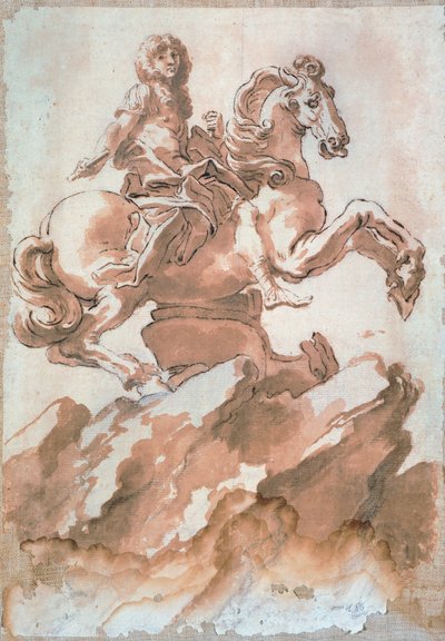 Sketch for Louis XIV on Horseback by Gian Lorenzo Bernini