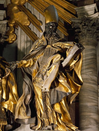 St Augustine (detail) by Gian Lorenzo Bernini