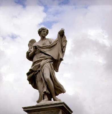 Statue of an Angel Holding the Holy Shroud by Gian Lorenzo Bernini