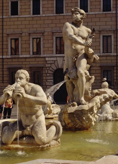 The Moro Fountain (detail) by Gian Lorenzo Bernini