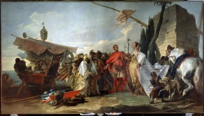 Caesar meeting Cleopatra by Giandomenico  Tiepolo