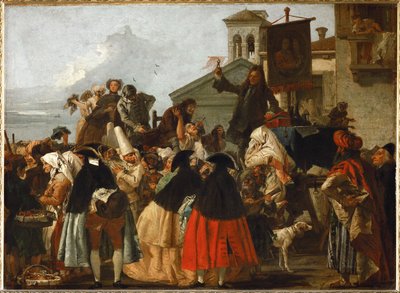 The Charlatan - The Dentist c.1754-55 by Giandomenico (1727-1804) Tiepolo