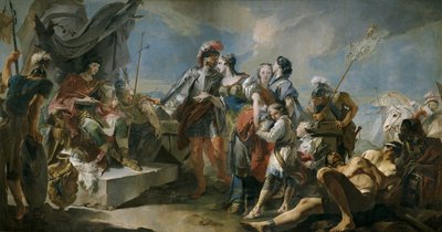 Queen Zenobia before Emperor Aurelian, 1717 by Giovanni Domenico Tiepolo
