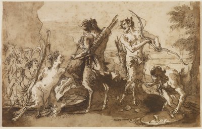 Satyrs and Satyresses in a Landscape, c.1770 by Giovanni Domenico Tiepolo