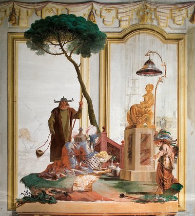 The Offering of Fruit to a Lunar Deity, from the Chinese Room in the Foresteria by Giovanni Domenico Tiepolo