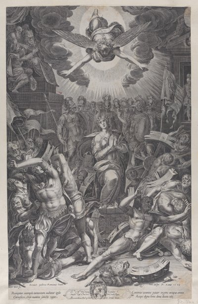Martyrdom of Saint Catherine, after Bernardino Passari by Gijsbert Van Veen