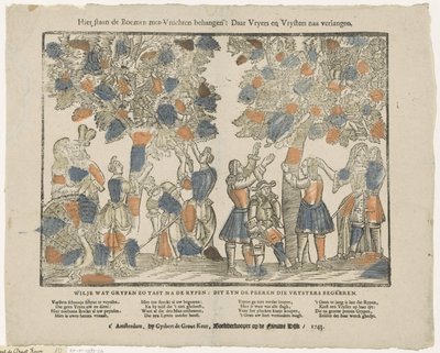 Here Stand the Trees Laden with Fruits: There Suitors and Suitresses as Desired by Gijsbert de Groot Keur
