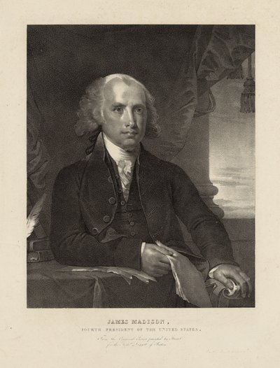 James Madison, Fourth President of the United States by Gilbert (after) Stuart