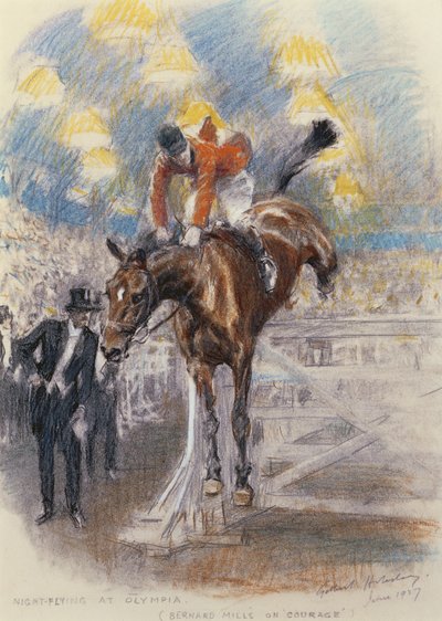 Night Flying at Olympia - Bernard Mills on Courage by Gilbert Holiday