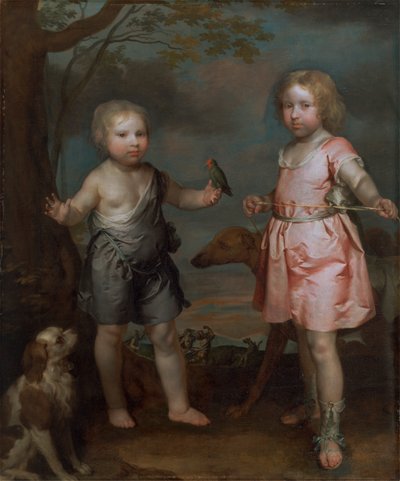 Lord John Hay and Charles, Master of Yester (Later Third Marquis of Tweeddale) by Gilbert Soest