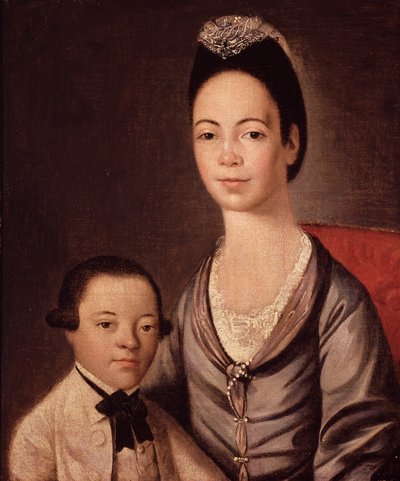 Mrs. Aaron Lopez and her son, Joshua by Gilbert Stuart