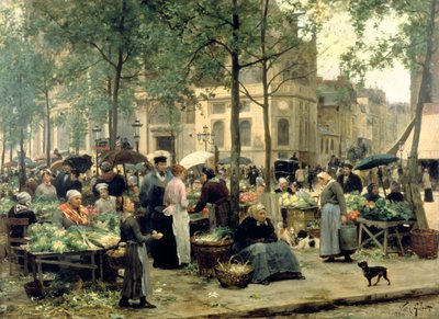 Le Carreau des Halles, Paris by Gilbert Victor Gabriel