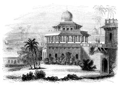 Chalees Satoon, or the Pavilion of the Forty Pillars, 1847 by Giles