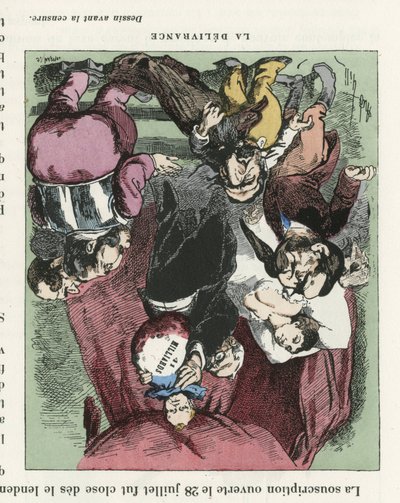 Illustration of Louis Alexandre Gosset de Guines dit Gill for the Cover of L