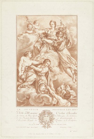 Allegory with Justice as Protector of the Arts by Gilles Demarteau
