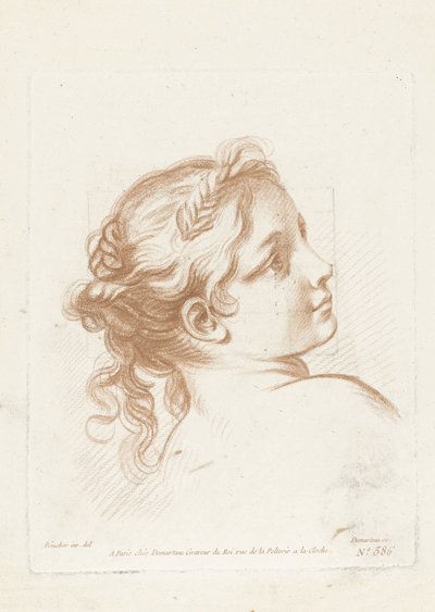 Bust of a Young Woman by Gilles Demarteau