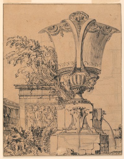 Design for a Fountain in a Park by Gilles Marie Oppenord