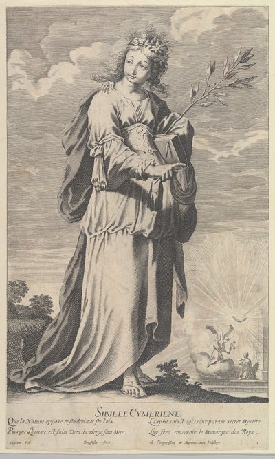 Sibylle Cimmérienne by Gilles Rousselet and Abraham Bosse