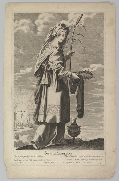 Sibylle Samienne, ca. 1635 by Gilles Rousselet and Abraham Bosse