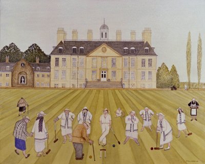 Croquet on the Lawn by Gillian Lawson