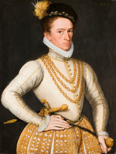 Portrait of an unknown noble man by Gillis Claeissens