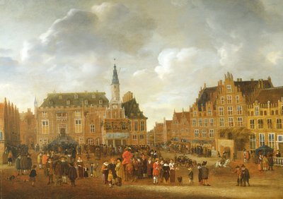 The Announcement of the Peace Treaty of Munster in 1648 from the Balcony of the Town Hall of Haarlem by Gillis Rombouts