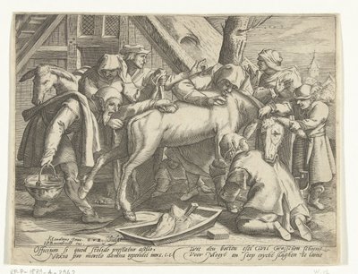 Washing the Donkey by Gillis van Breen
