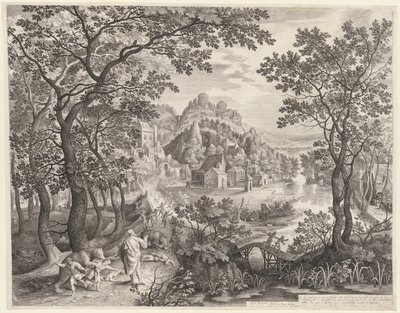 Elisha Cursing the Children of Bethel Who Are Being Devoured by the Bears by Gillis van Coninxloo