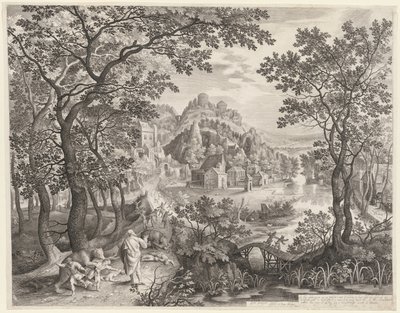 Elisha Cursing the Children of Bethel Who Are Being Devoured by the Bears by Gillis van Coninxloo