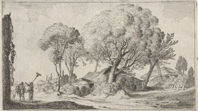 Farmhouses Among Trees by Gillis van Scheyndel (I)