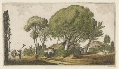 Farms Among Trees (Twelve Landscapes) by Gillis van Scheyndel (I)