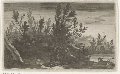 Landscape at Night by Gillis van Scheyndel (I)