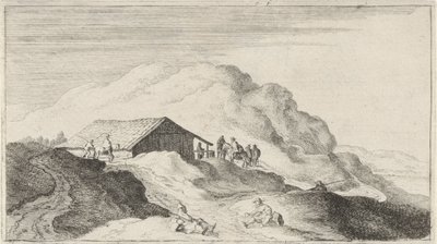 Barn in the Dunes (Twelve Landscapes) by Gillis van Scheyndel (I)