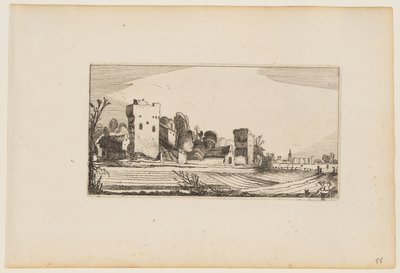 Fields Before Ruins Transformed into Farms, from Twelve Landscapes with Figures by Gillis van Scheyndel