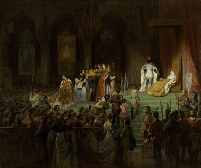 The Coronation of the Dead Inês de Castro in the Cathedral of Coimbra by Gillot Saint Evre
