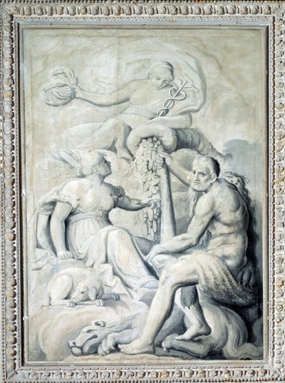 Public Happiness Pours Out His Gifts Within the Virtue and Loyalty by Gio Batta Celle