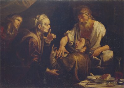 Isaac Blessing Jacob, 1640s by Gioacchino Assereto