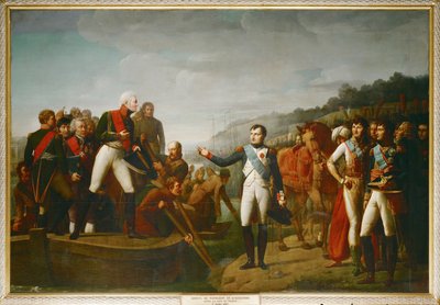 Farewell of Napoleon I and Tsar Alexander I at Tilsit in 1807 by Gioacchino Giuseppe Serangeli
